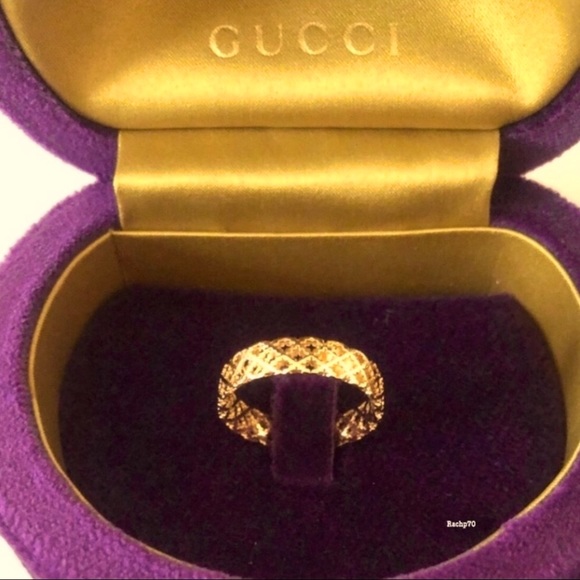 Gucci Jewelry - New Authentic Gucci 18K Gold Diamantissima Ring